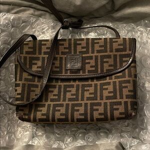 Fendi Brown Zucca Monogram Shoulder/Crossbody bag